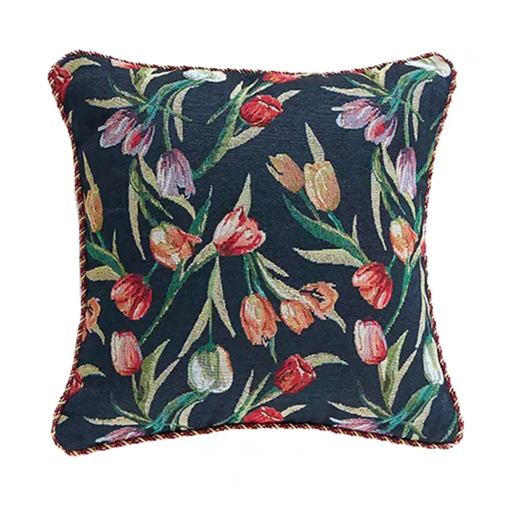 Tulip Botanical Floral Decorative Cushion