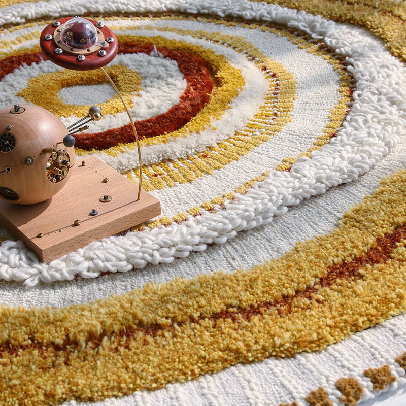 Tunis Organic Wool 3D Round Rug