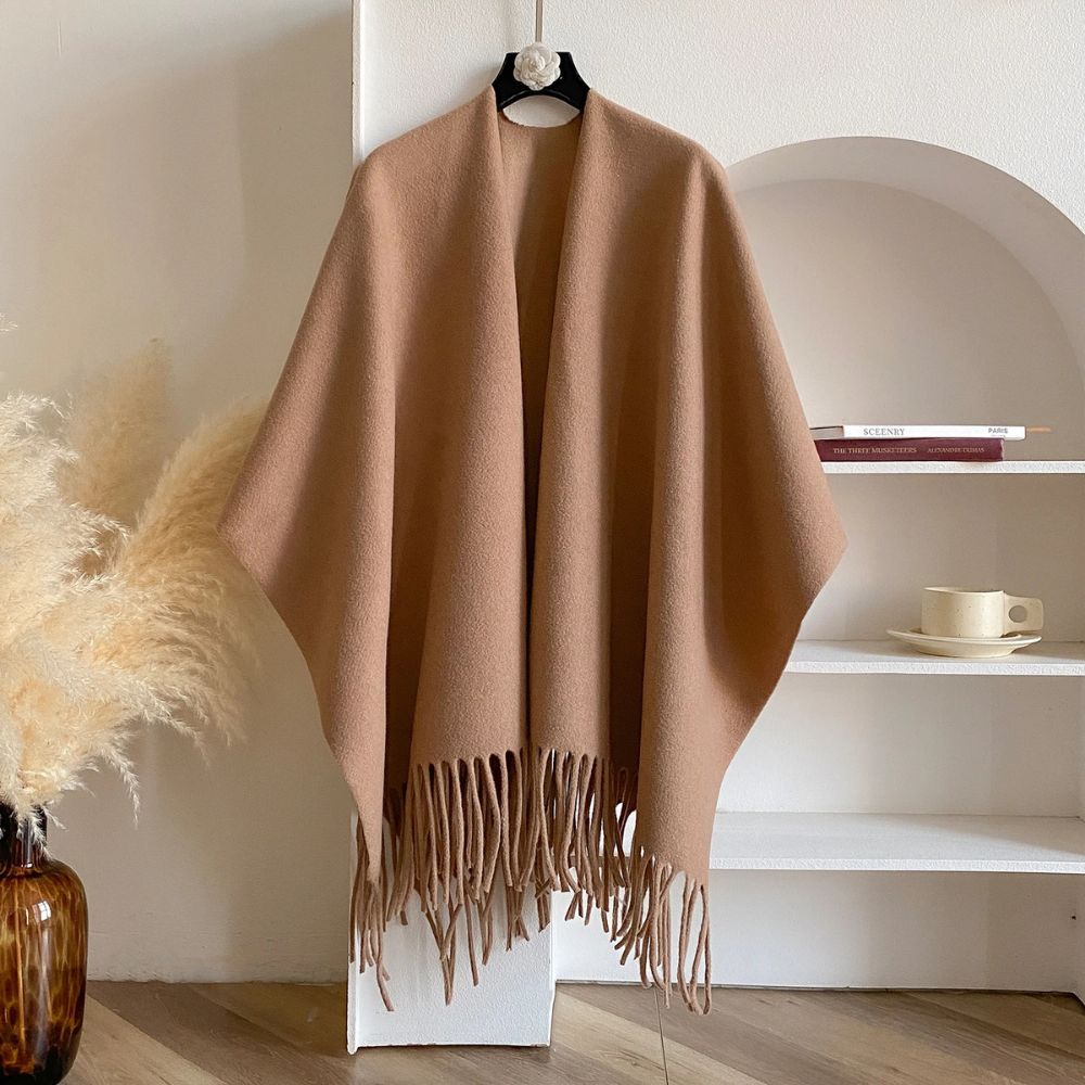 Twilight Chill Acrylic Poncho Shawl