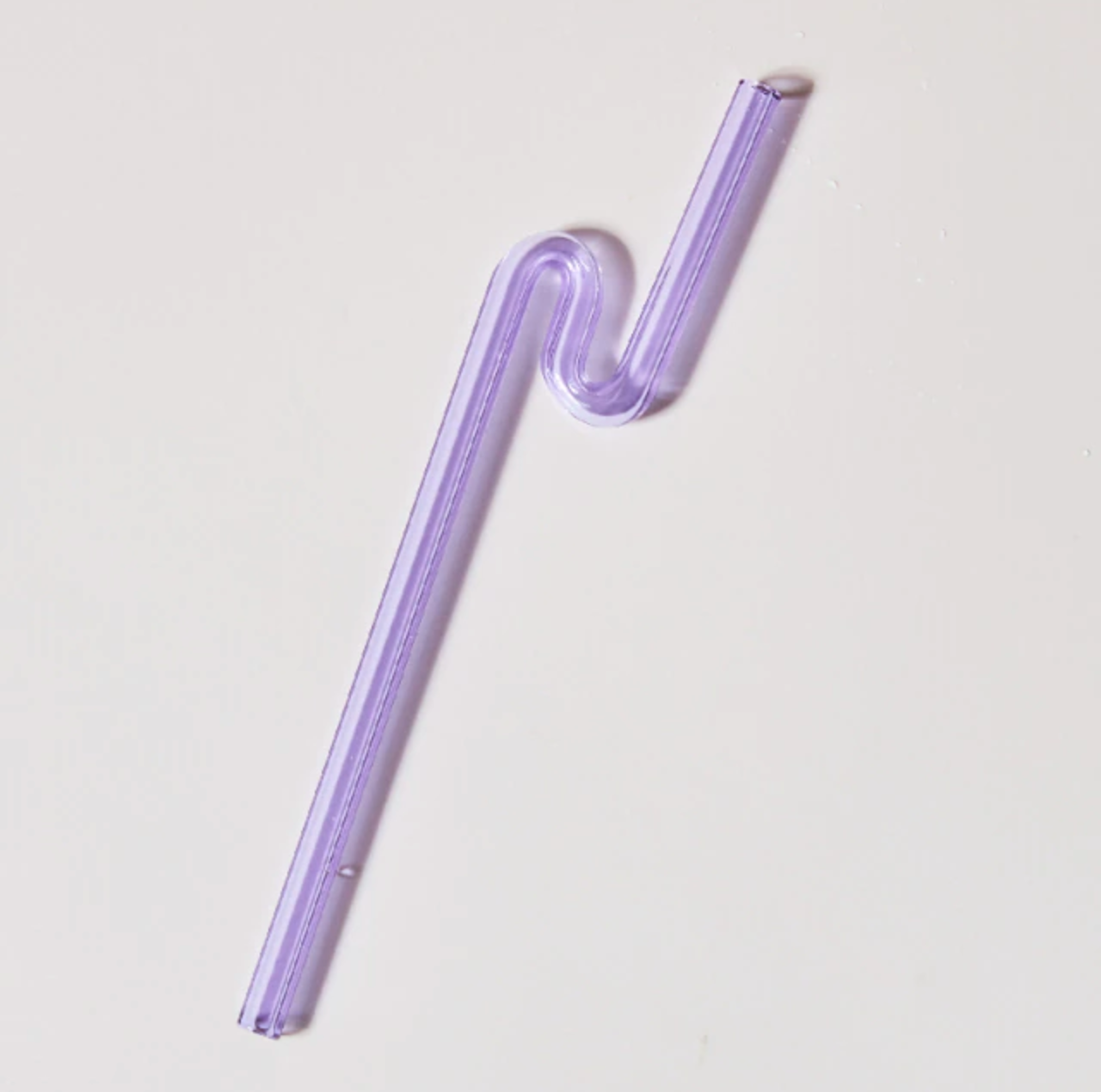 Twist Colorful Glass Straw Lilac Lighting