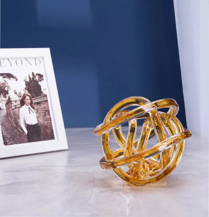 Twisted Coil Glass Sculpture