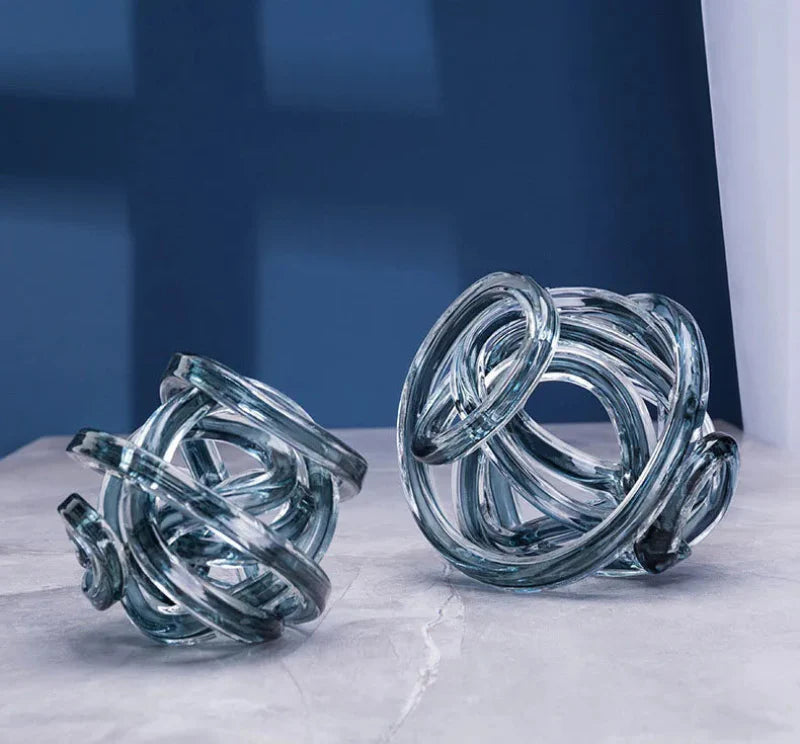 Twisted Coil Glass Sculpture