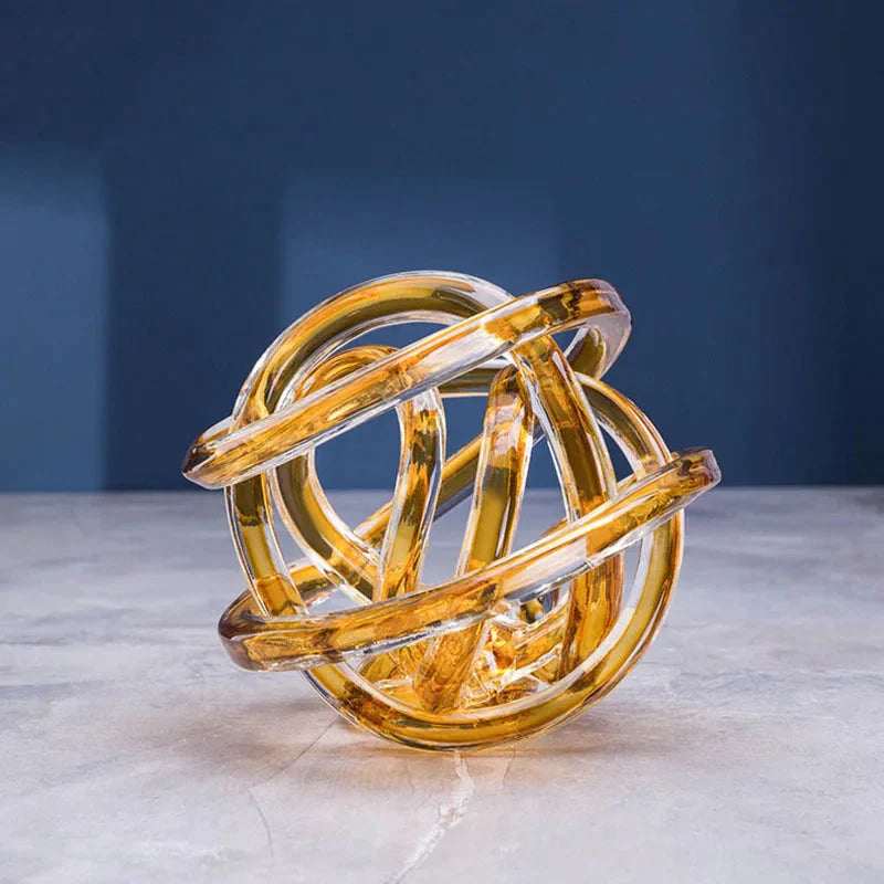 Twisted Coil Glass Sculpture