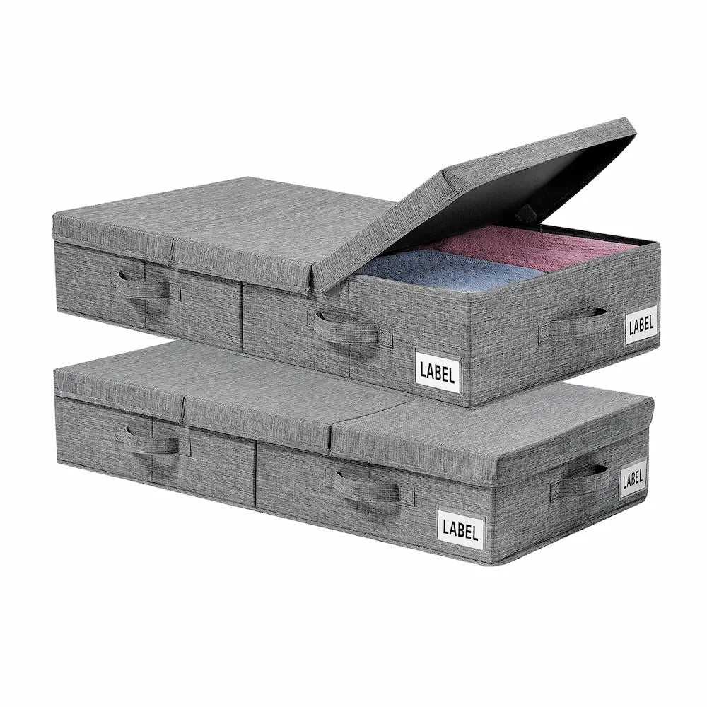 Under Bed Storage Container Box Solid Fabric