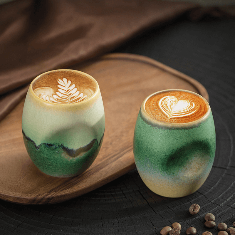 Ceramic Coffee Cup - Espresso Mug with Natural Glaze