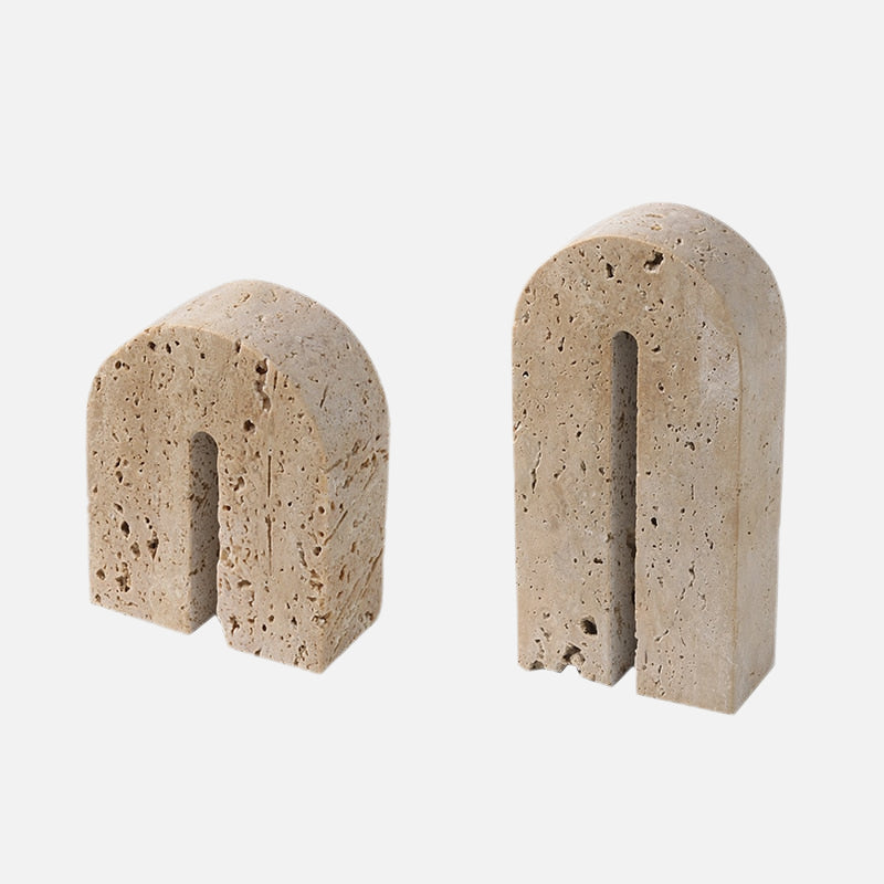 U Tower Stone Book Stand Holder 2 Piece Set
