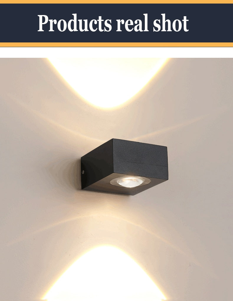 UFO Black Box Waterproof Wall Lamp - Final Sale