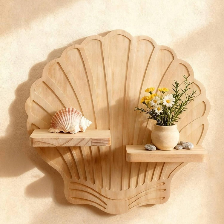 Scallop Shell Wall Shelf