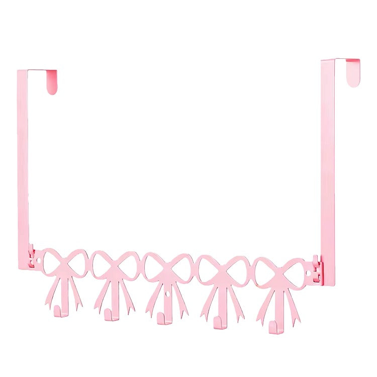 Pink Bow Wall Hook Rack
