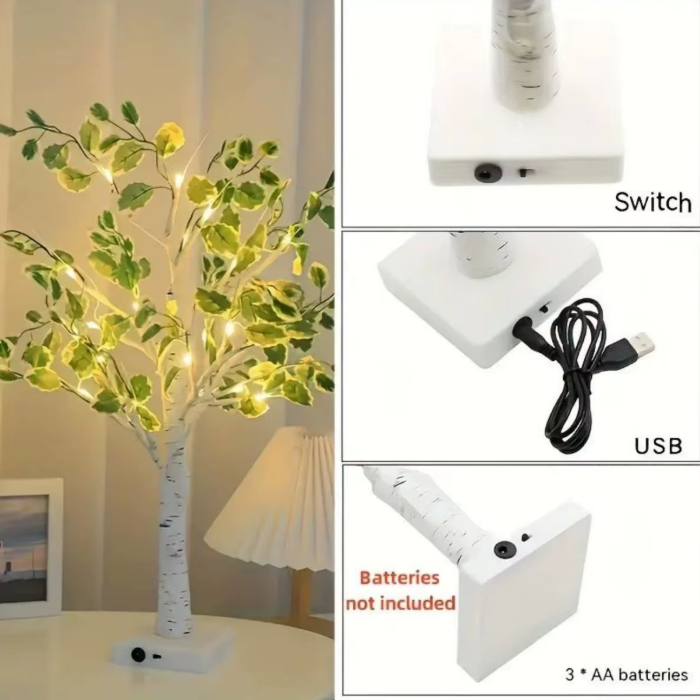 Green Leaf Tree Lamp