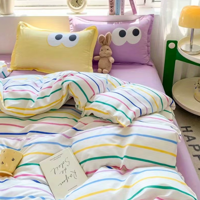 Pastel Rainbow Eye Bedding Set
