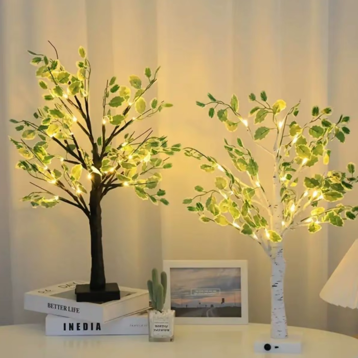 Green Leaf Tree Lamp