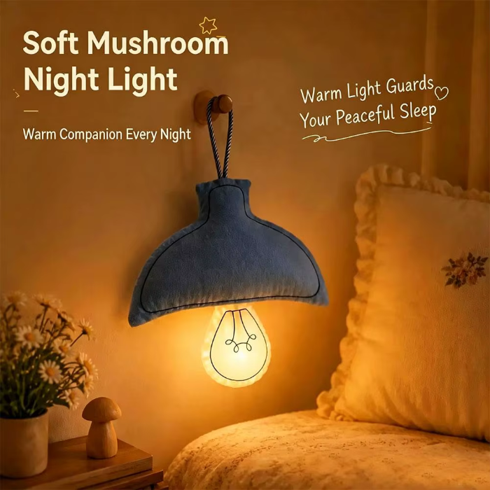 Fabric Mushroom Lamp