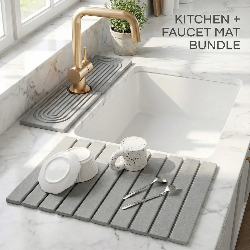 The InstaDry Faucet Stone Mat - Limited Time Offer