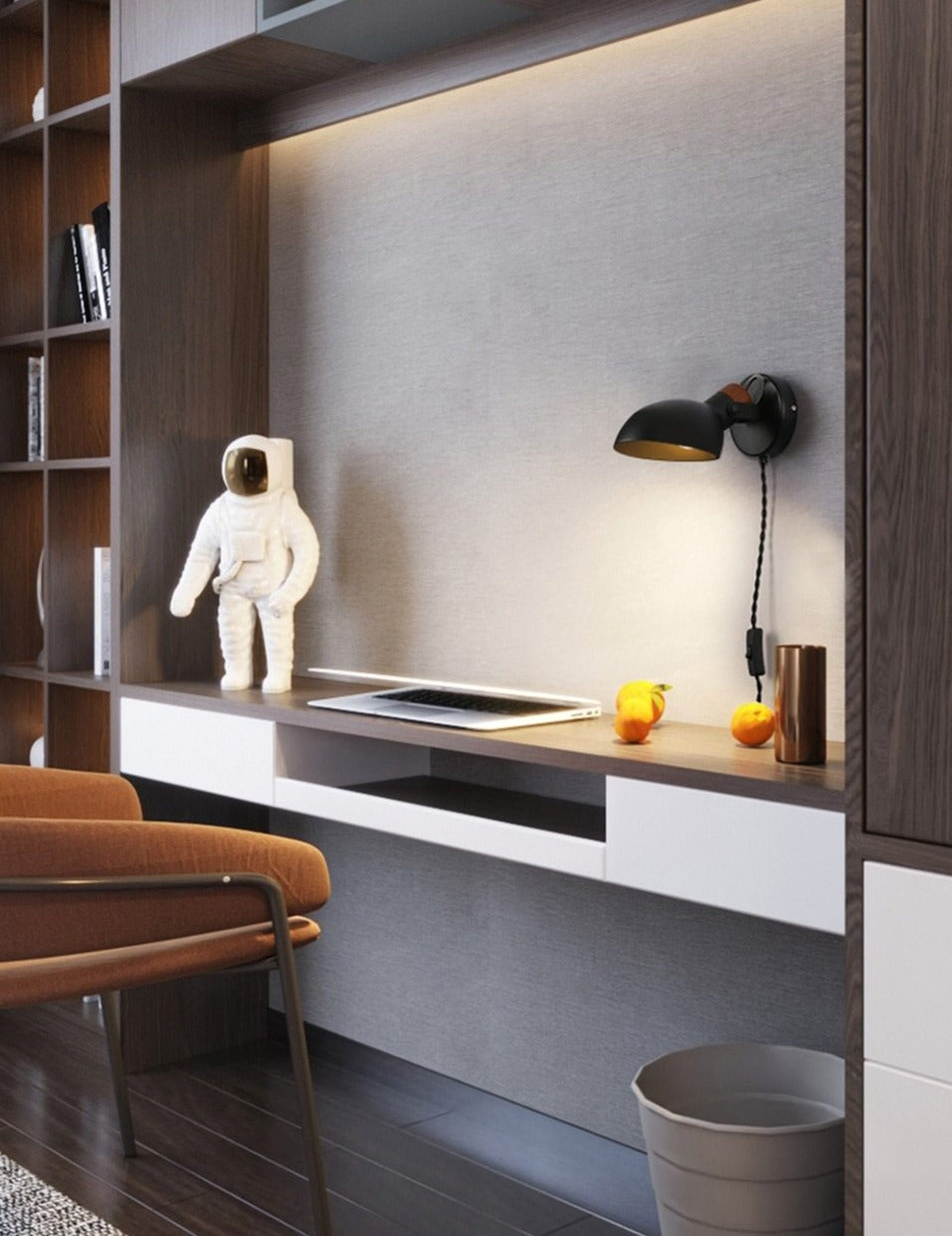 Valence Reading Wall Lamp with Plug