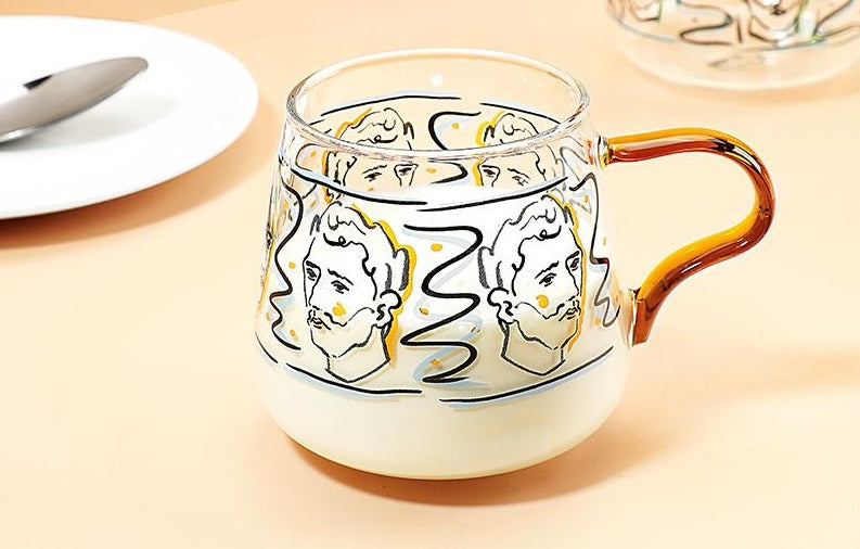 Van Gogh Doodle Mug Faces