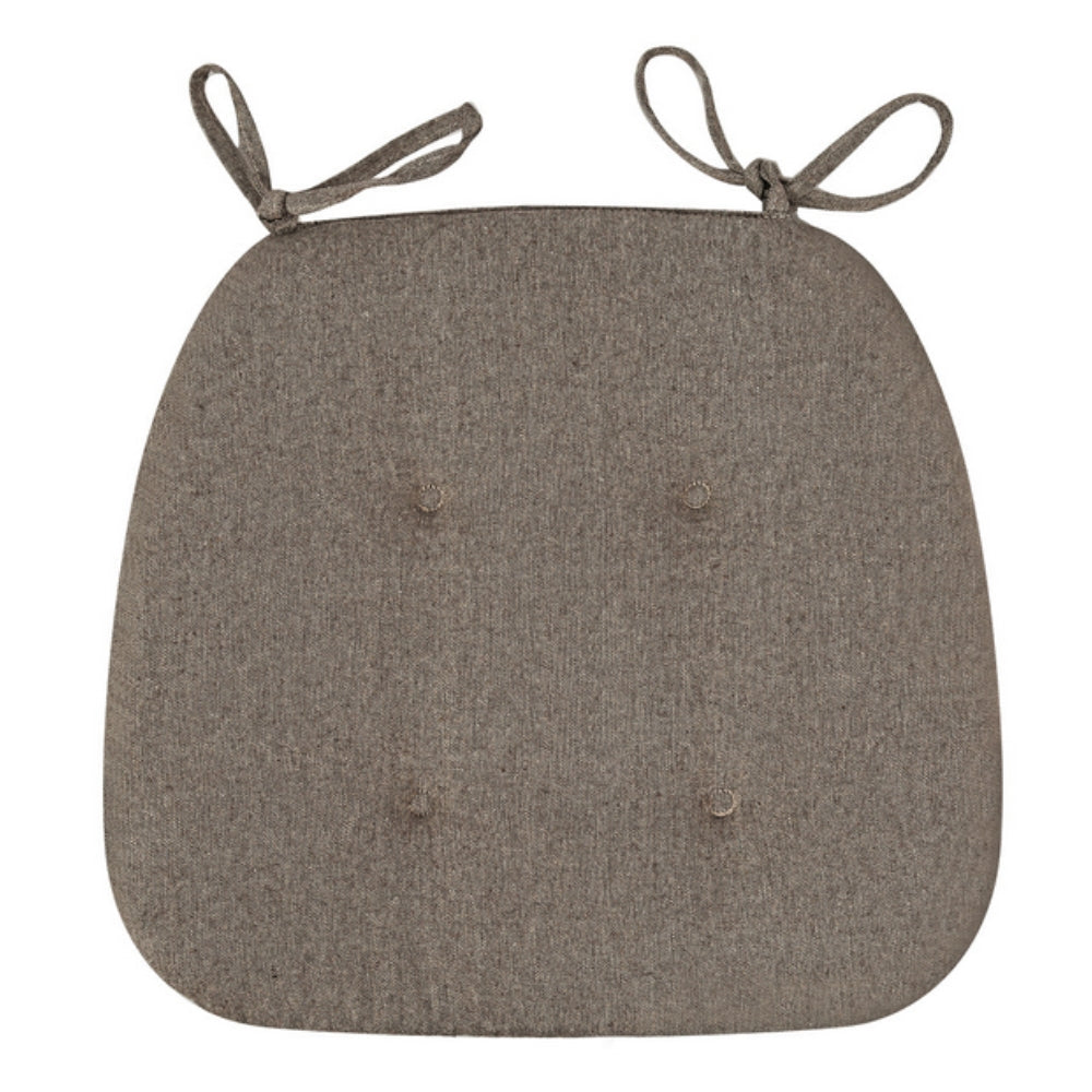 Velarre Zen Luxe Tufted Chair Cushion Mocha Stone