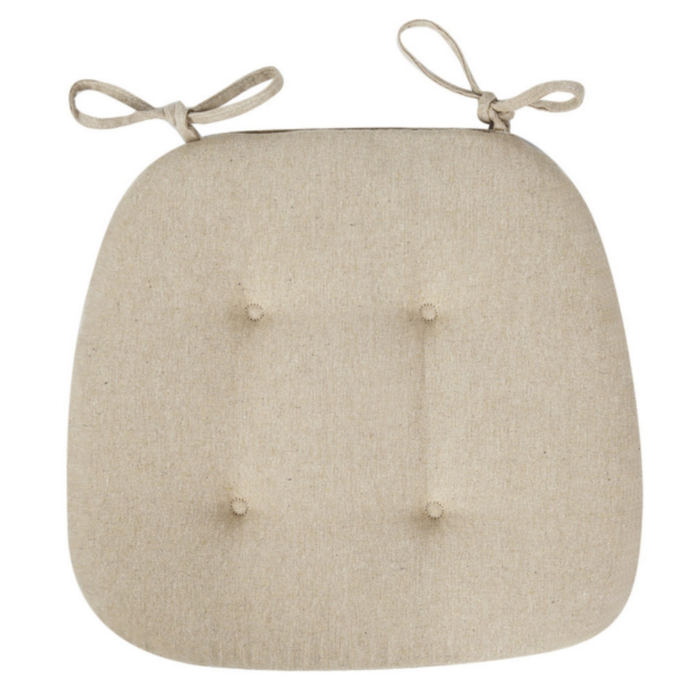 Velarre Zen Luxe Tufted Chair Cushion Ivory Sand