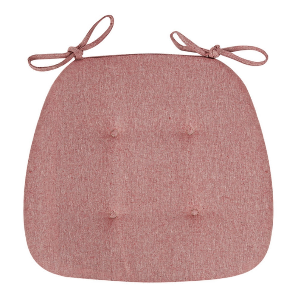 Velarre Zen Luxe Tufted Chair Cushion Rosewood Blush