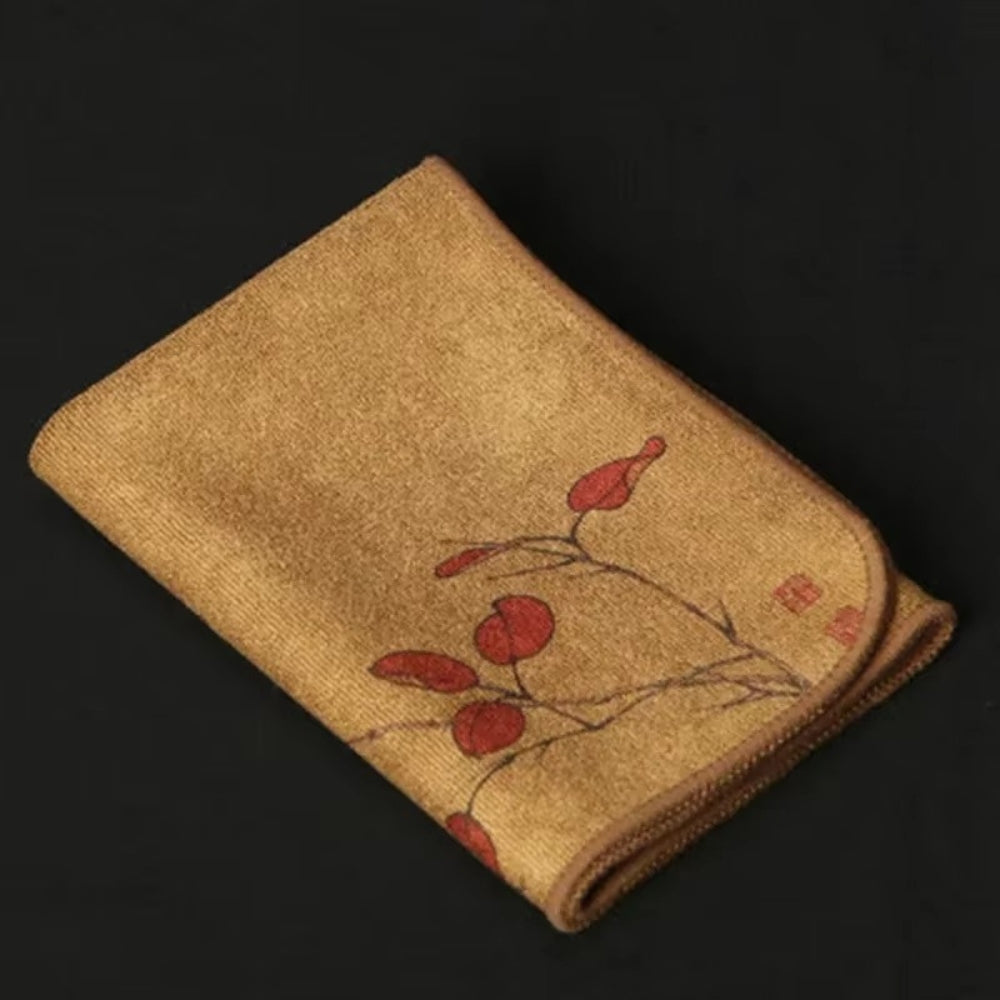 Velinara Japanese Style Tea Towel Rosehip Bloom