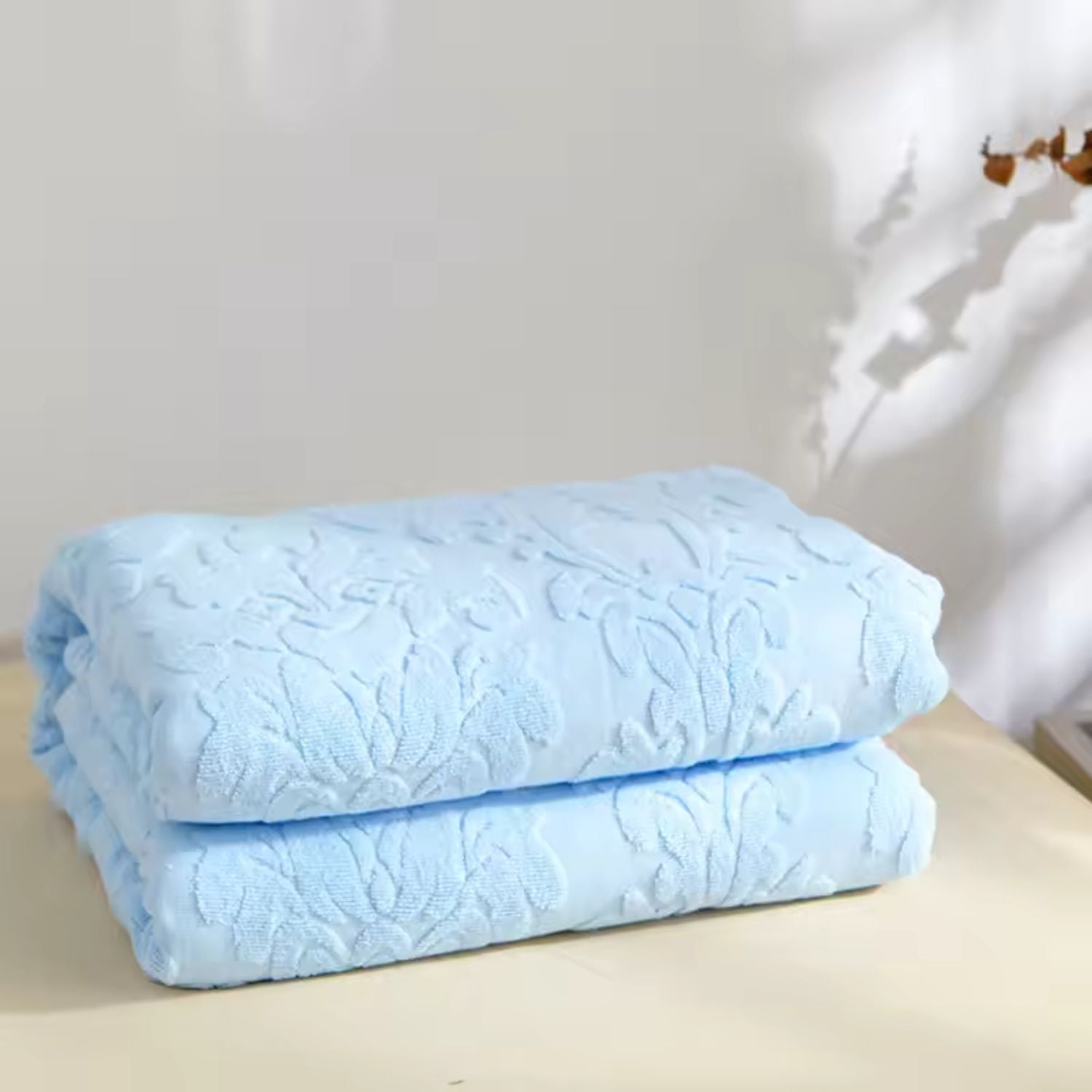 Velour Blossom Dream Throw Blanket Sky Glow