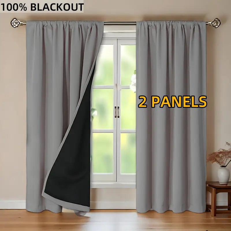 Veloura™ - Blackout Curtains Grey