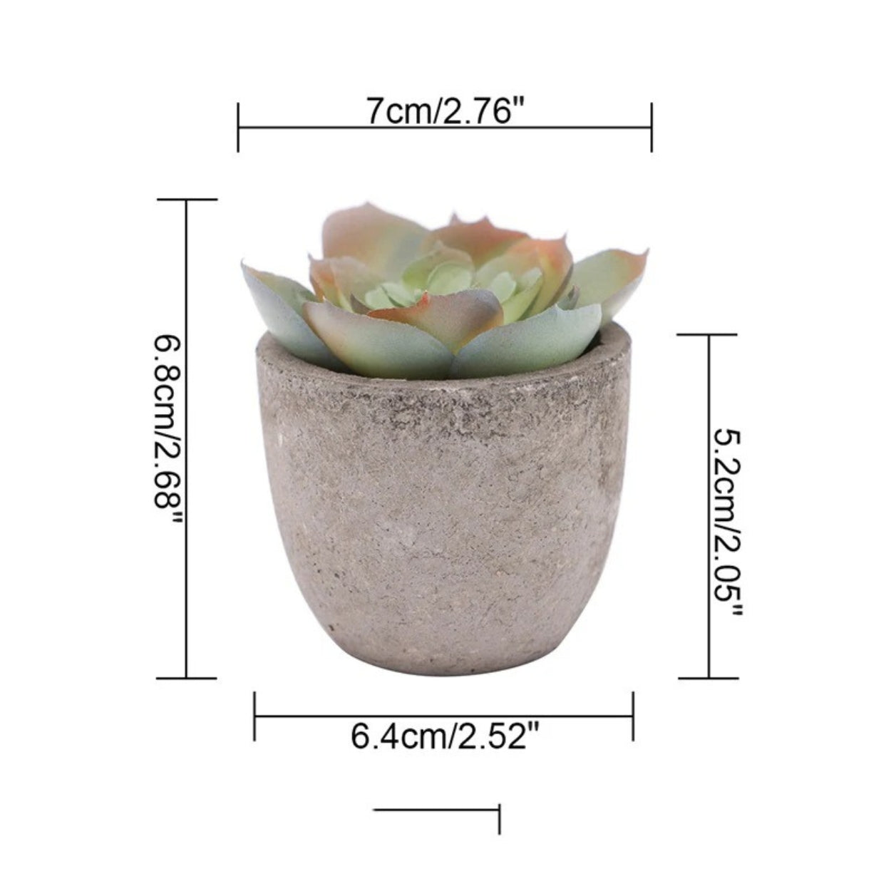 Verdea Artificial Succulent Plant Decor Pale Rosette