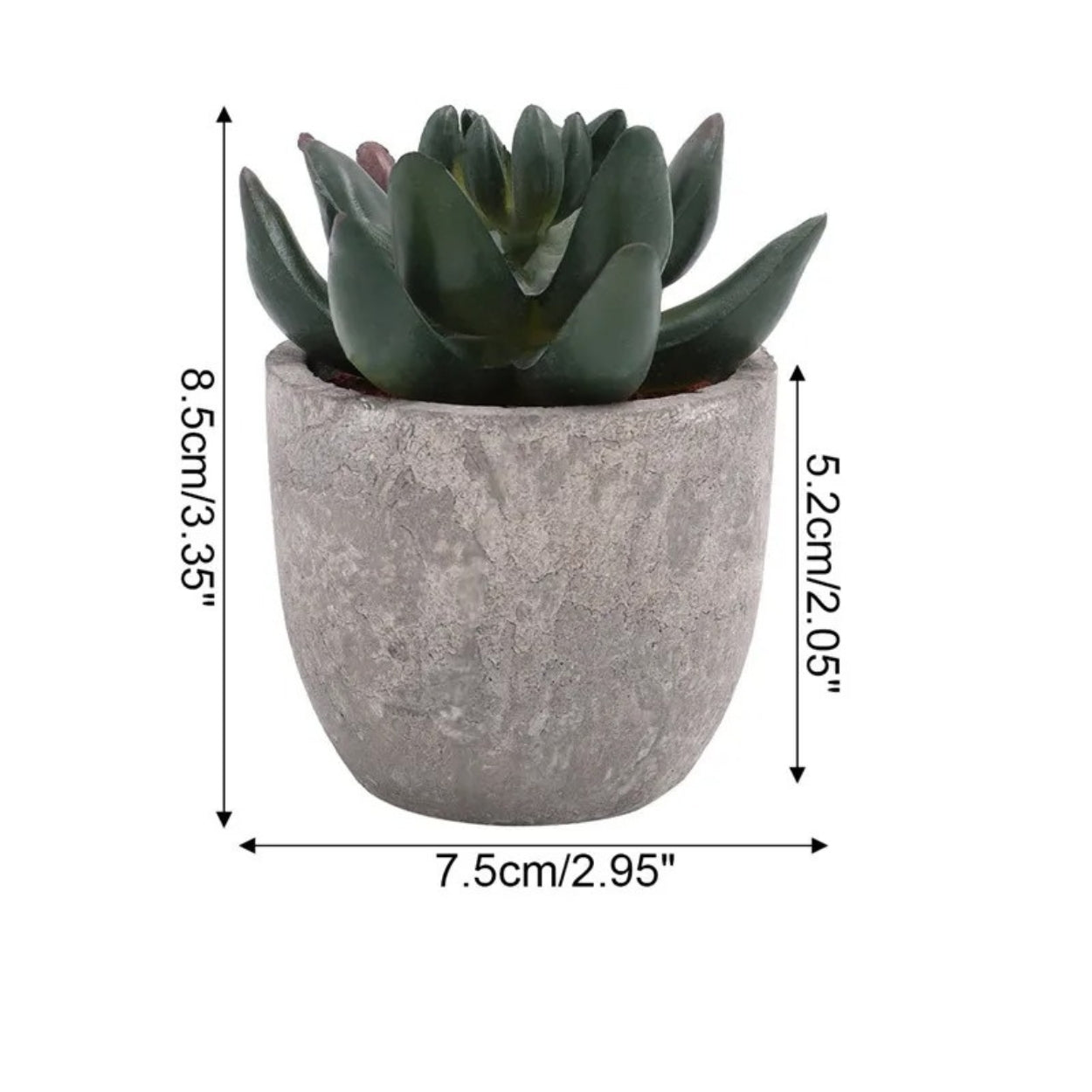 Verdea Artificial Succulent Plant Decor Midnight Lotus