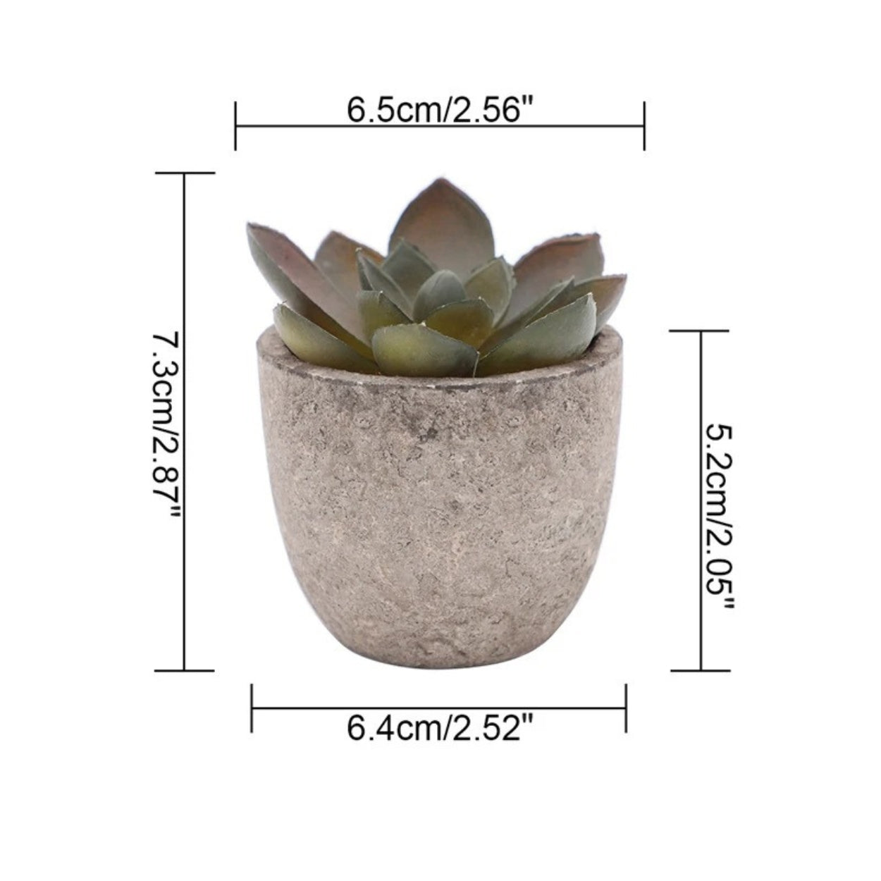 Verdea Artificial Succulent Plant Decor Dusky Petal