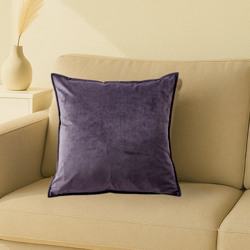 Vesta Nordic Faux Leather Cushion Cover Charcoal