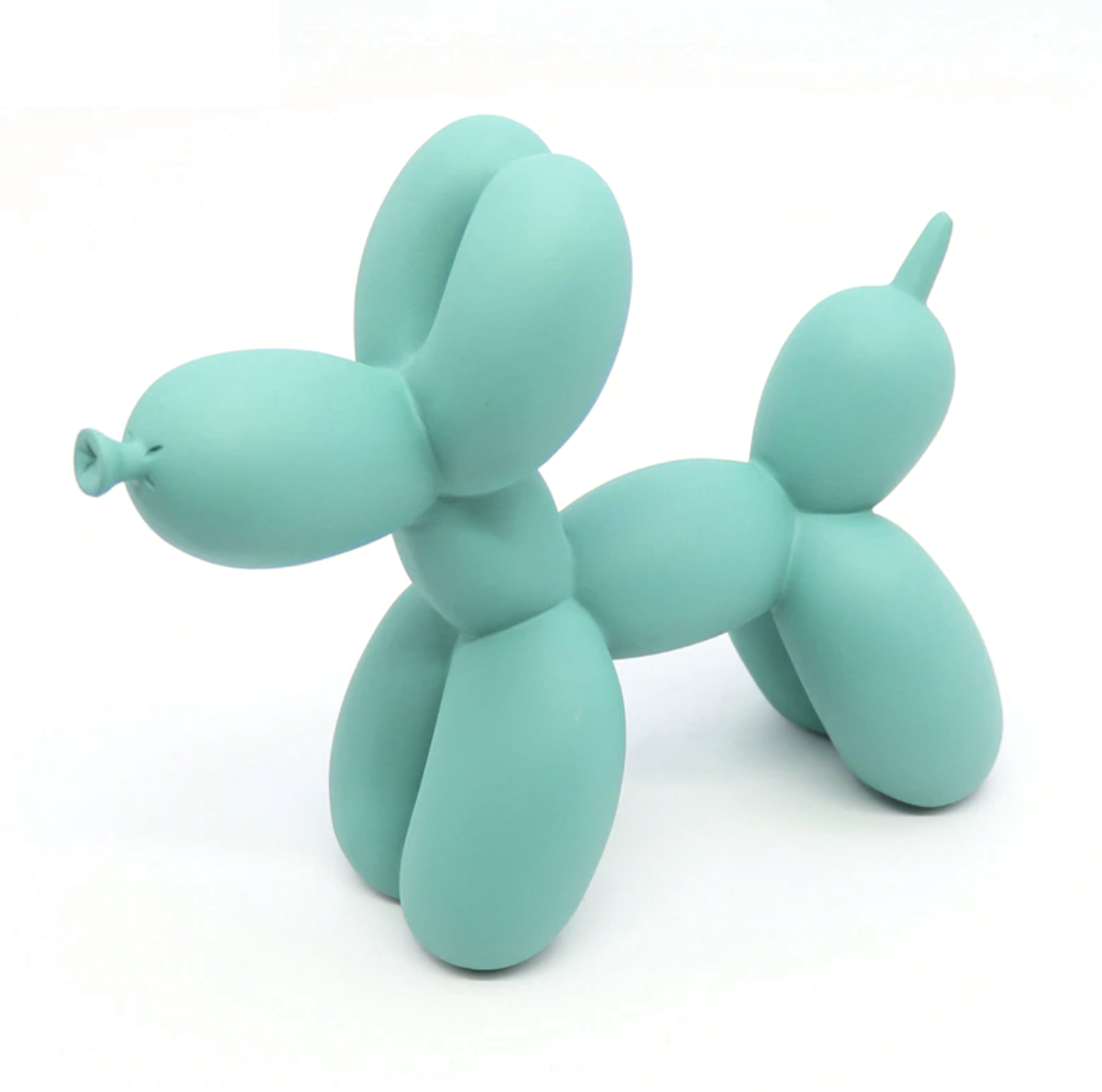 Vibrant Color Balloon Dog Sculpture Jade