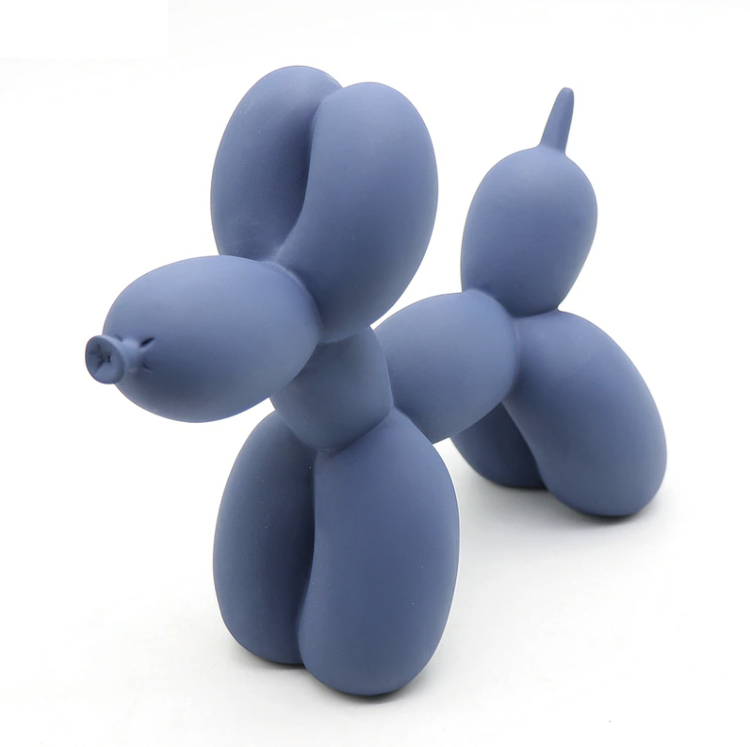 Vibrant Color Balloon Dog Sculpture Dusty Blue