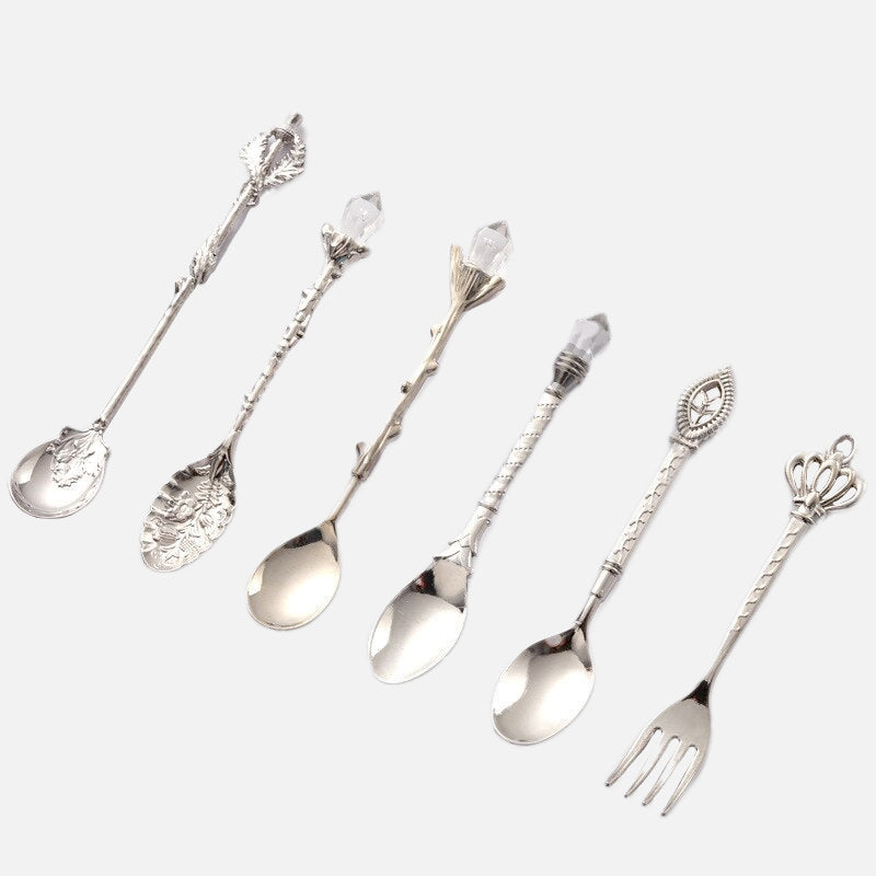 Vintage 6pc Flatware Set Silver