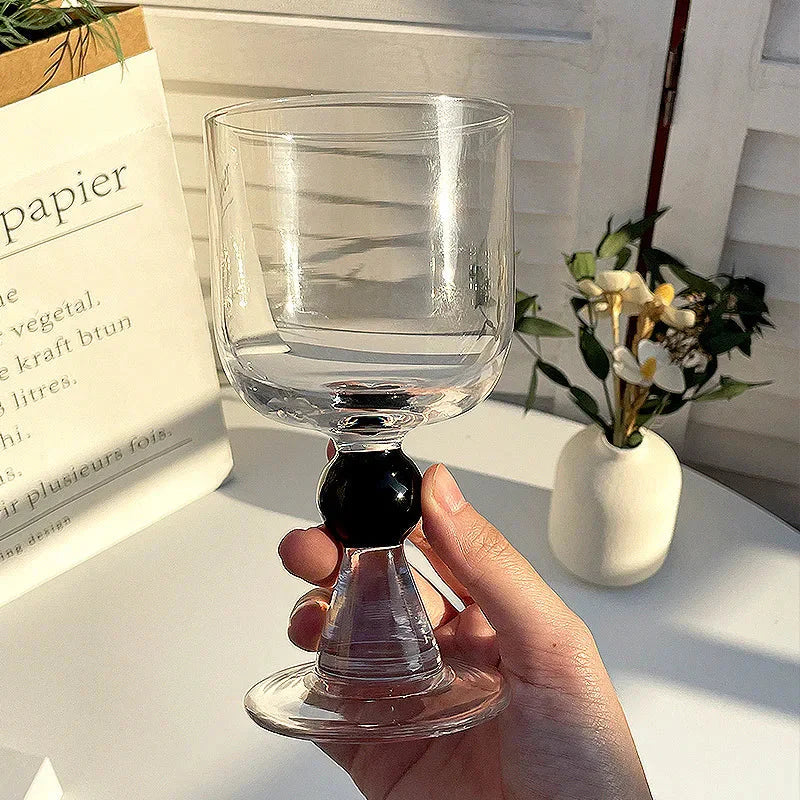 Vintage Clear Wine Glass