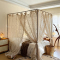 Romantic Lace Bed Canopy – Vintage Cottage Style