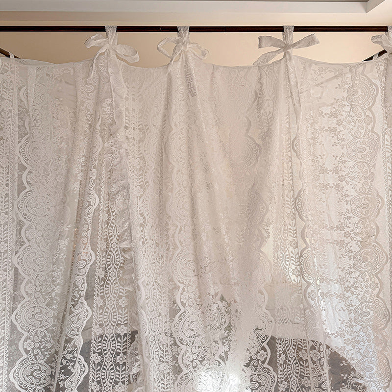 Romantic Lace Bed Canopy – Vintage Cottage Style