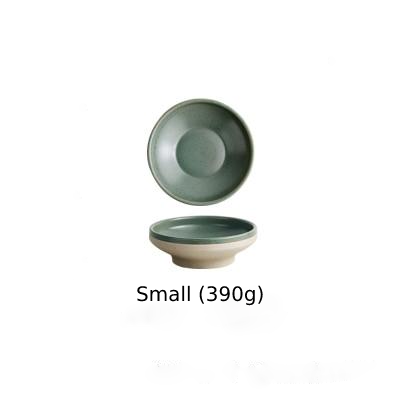 Vintage Jade Ceramic Dinner Plate and Bowl