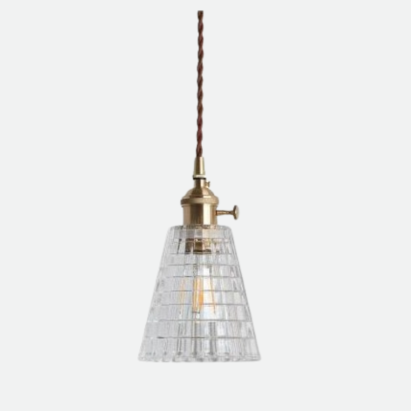 Vintage Petal Crystal Pendant Light Collection Diamond Cut Drum