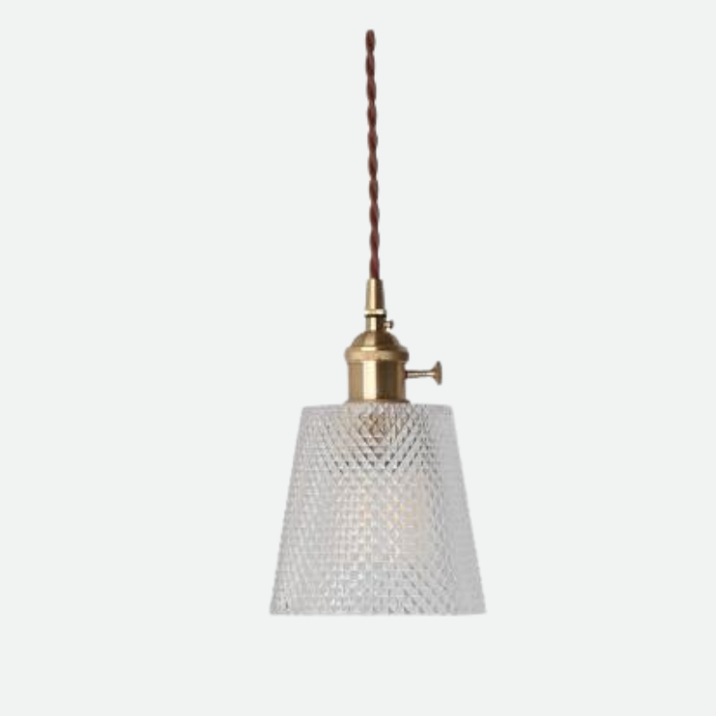 Vintage Petal Crystal Pendant Light Collection Hammered Drum