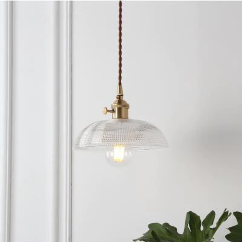 Vintage Petal Crystal Pendant Light Collection Hammered Disc