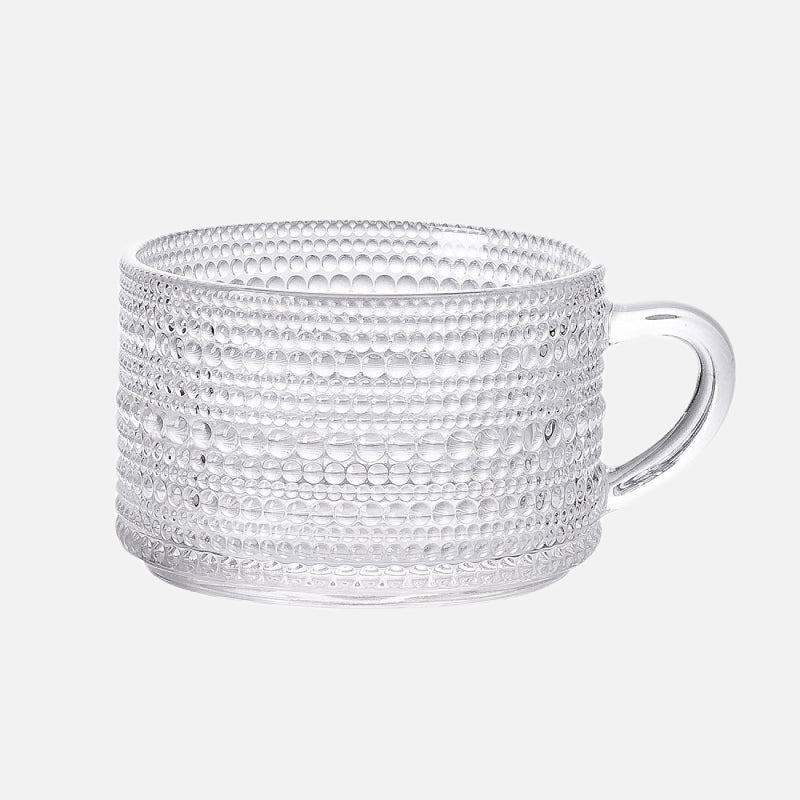 Vintage Texture Glass Mug Dot