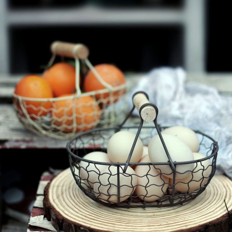 Vintage Wrought Iron Basket
