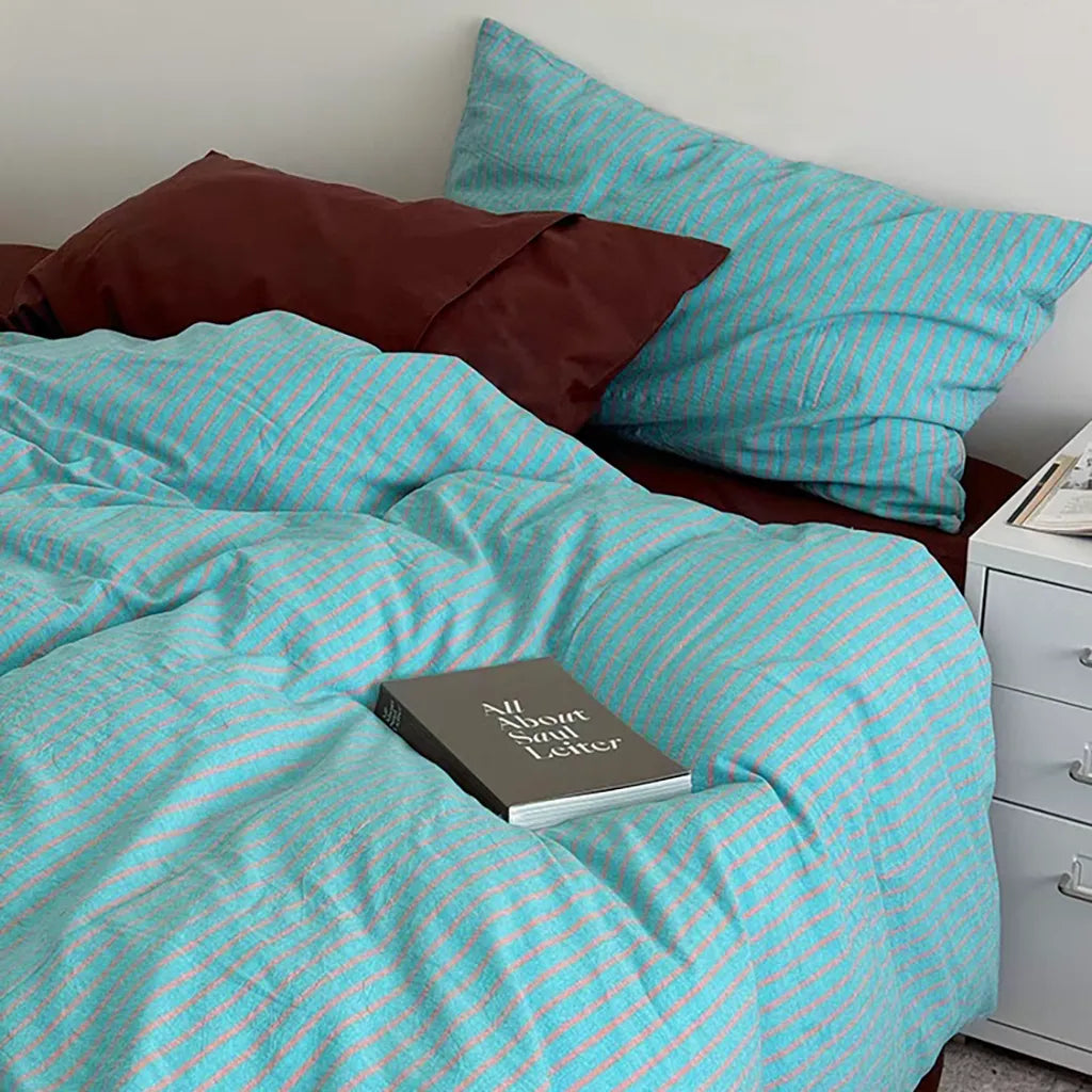 Vintage Striped Bedding Set