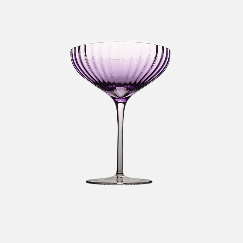 Violet Crystal Glasses Dessert