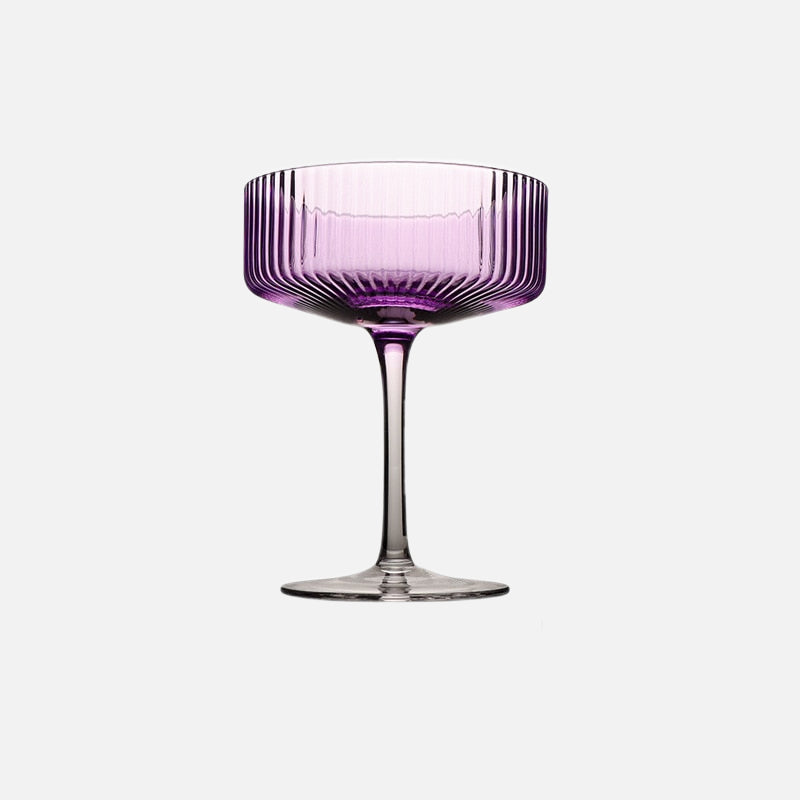 Violet Crystal Glasses Ice Cream