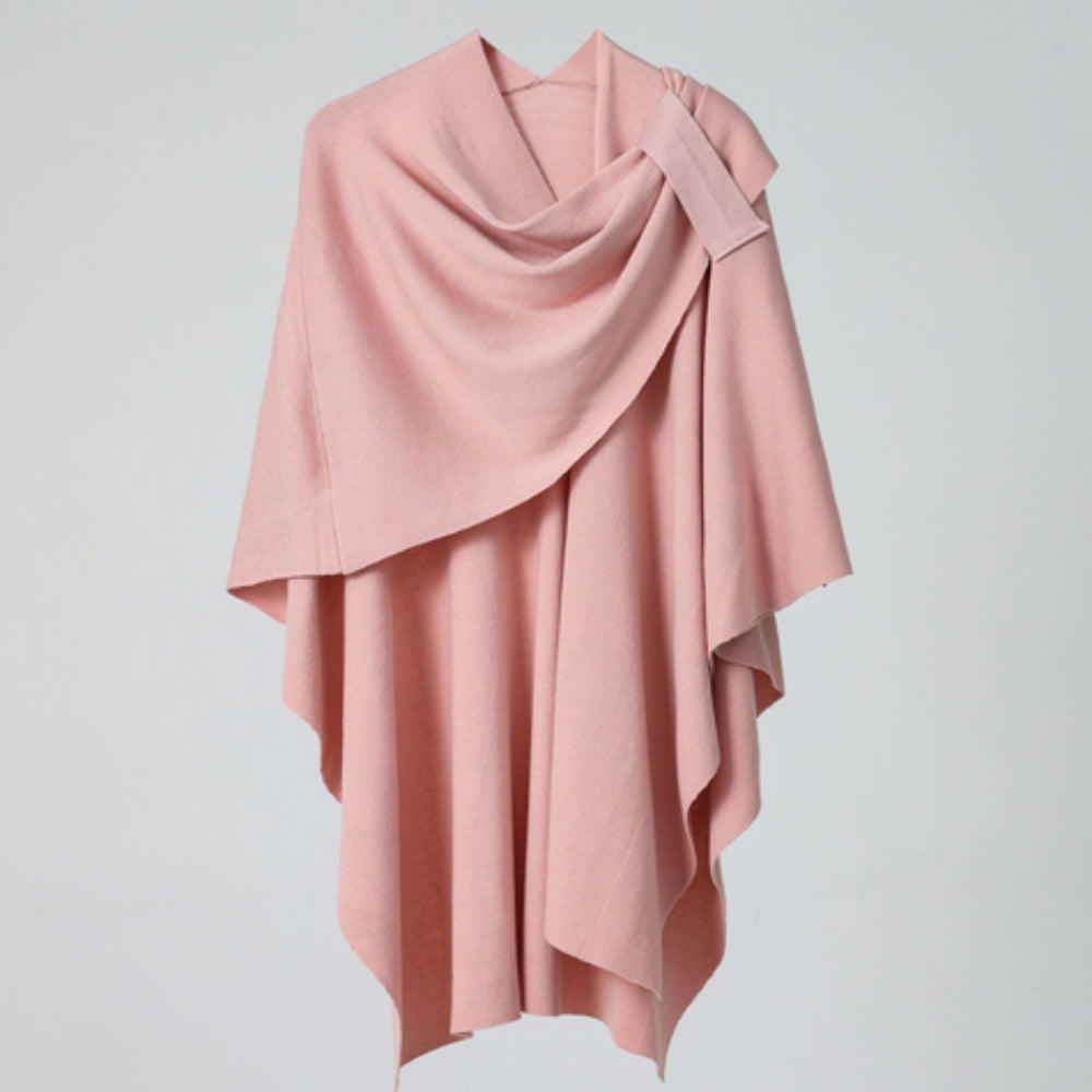 Virelli Poncho Lightweight Shawl Coat Rose Veil