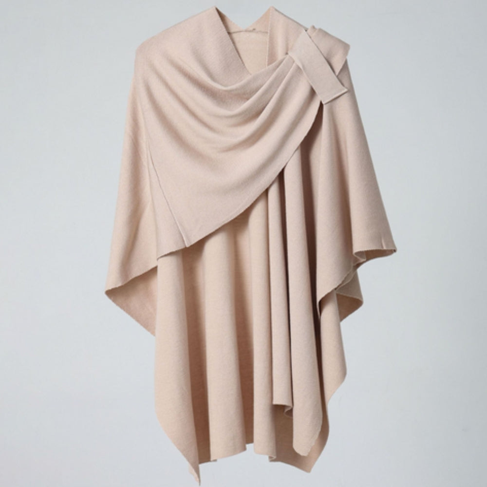 Virelli Poncho Lightweight Shawl Coat Blush Sand