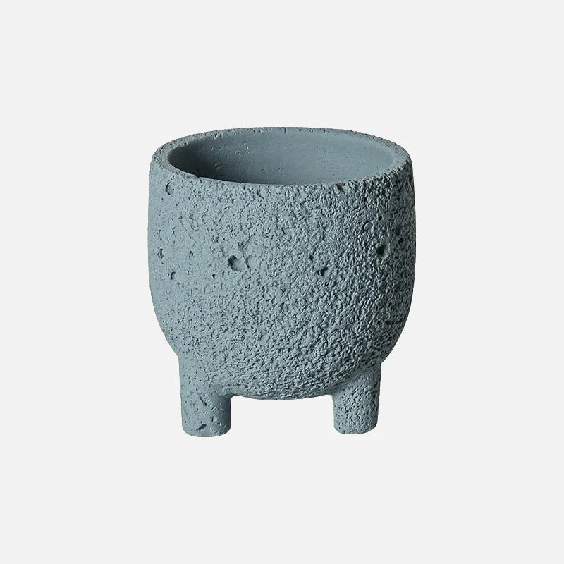 Volcano Rock Planter Haze Blue