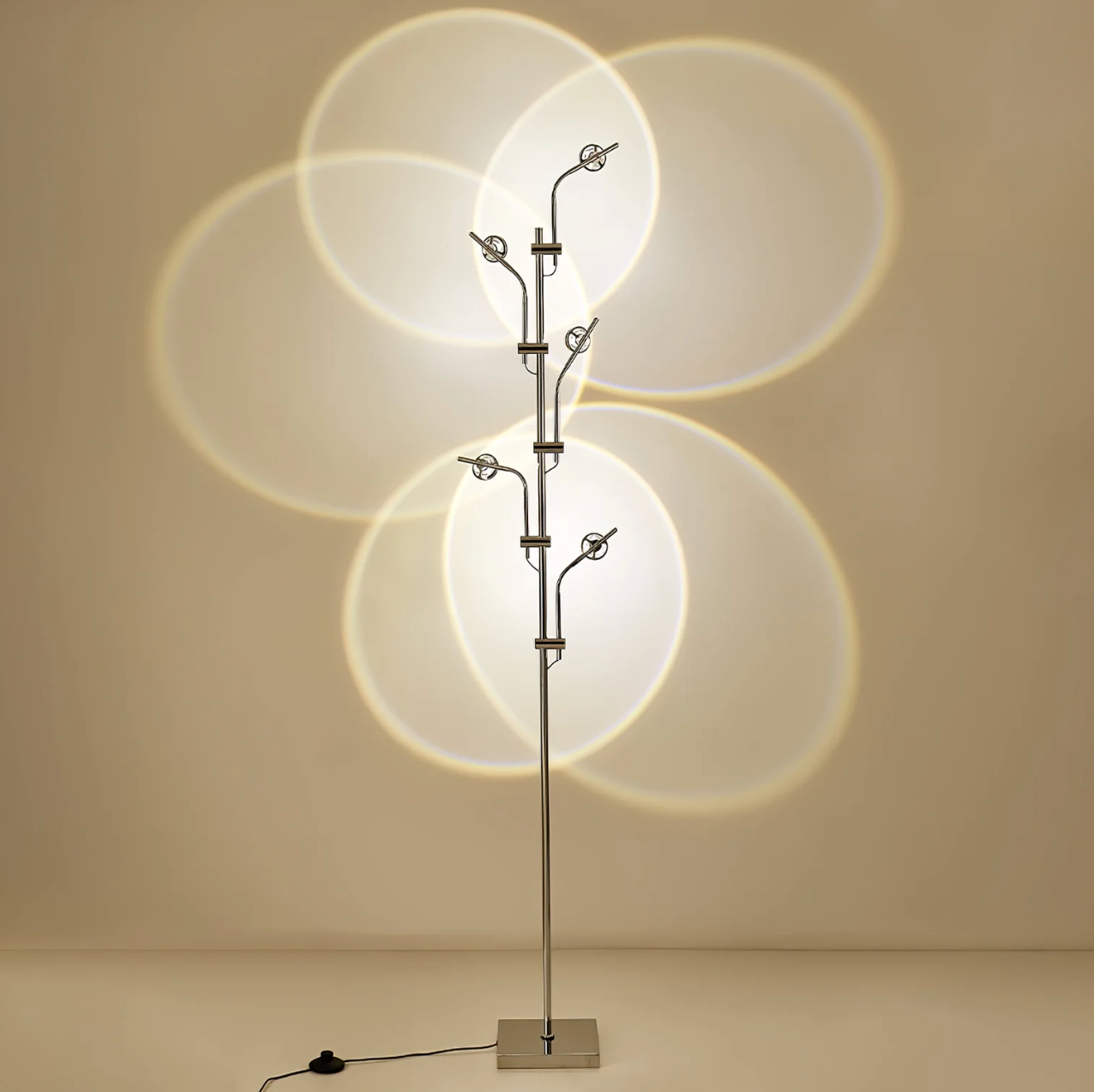 Wa Contemporary Floor & Table Lamp Floor Lamp 5 Head Silver