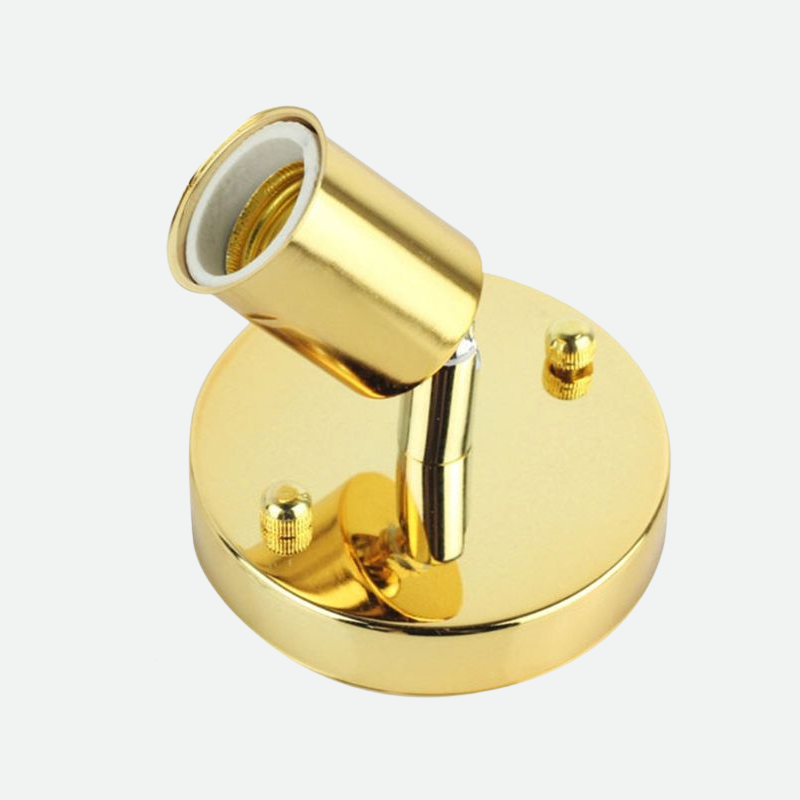 Wall Light Socket Metal Lamp Gold